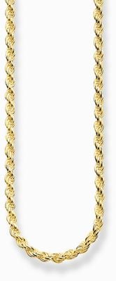 Thomas Sabo Cord Chain Necklace 1.1mm Thick Gold-Plated 40cm KE1348-413-12-L40