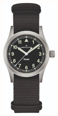 Hamilton Khaki Field Quartz (33mm) Black Dial / Black Textile Strap H69301430