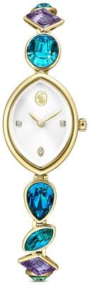 Swarovski Gema Quartz (20mm) Silver Dial / Gold PVD Stainless Steel Bracelet 5749569