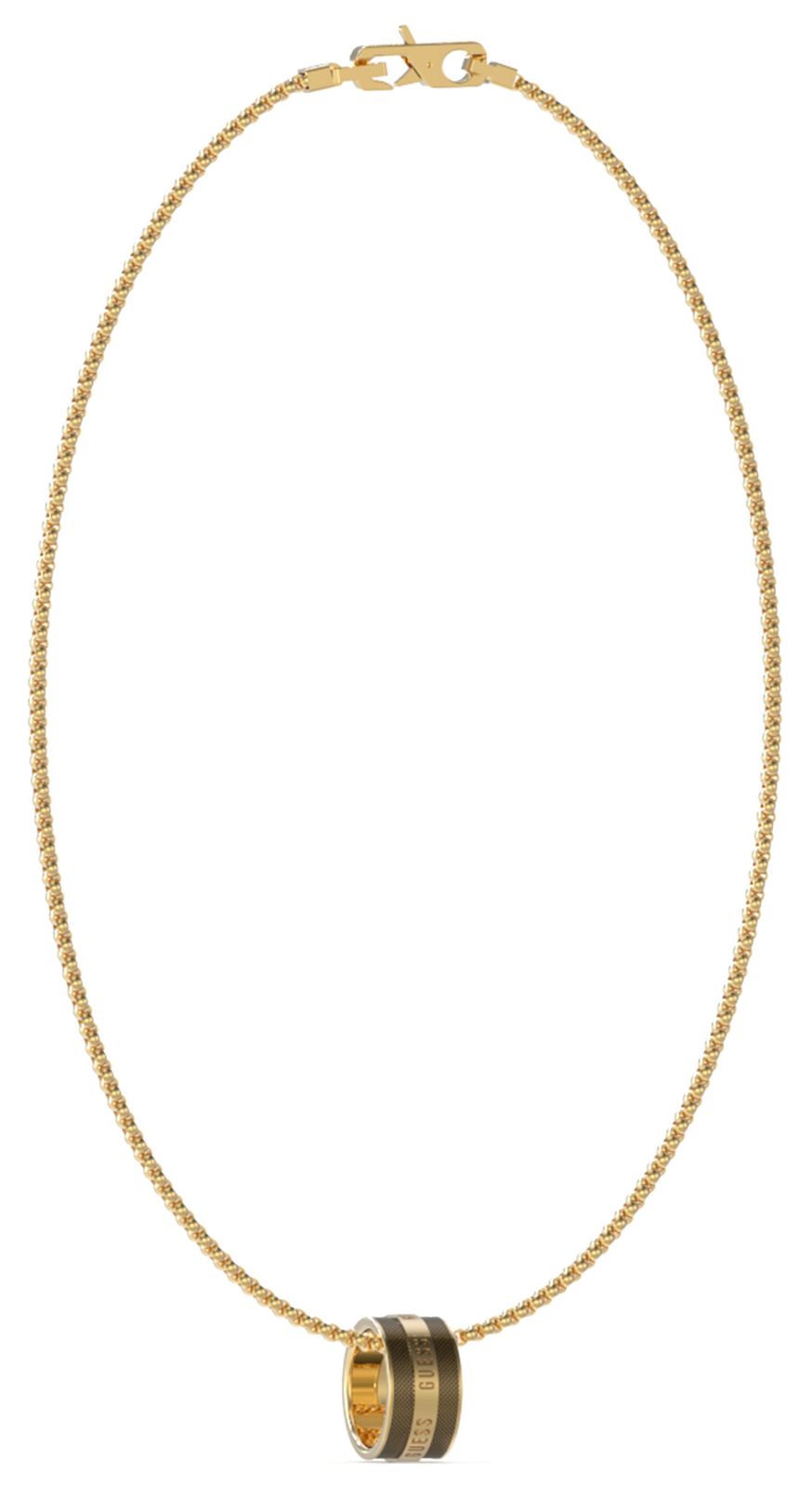 Guess UMN03208YGBK Men’s Legacy Gold Plated Textured Round Jewellery