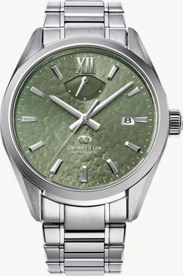 Orient Star M34 F8 Date Automatic (40mm) Shimmering Green Dial / Stainless Steel Bracelet RE-BX0006E00B
