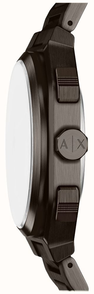Armani Exchange Dual-Time Quartz (40mm) Black Dial / Black PVD Stainless Steel Bracelet AX1479 - alternate view 2