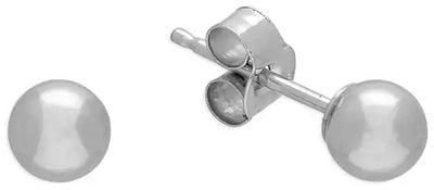 CME Leicester Limited 9ct White Gold 4mm Ball Stud Earrings R2571