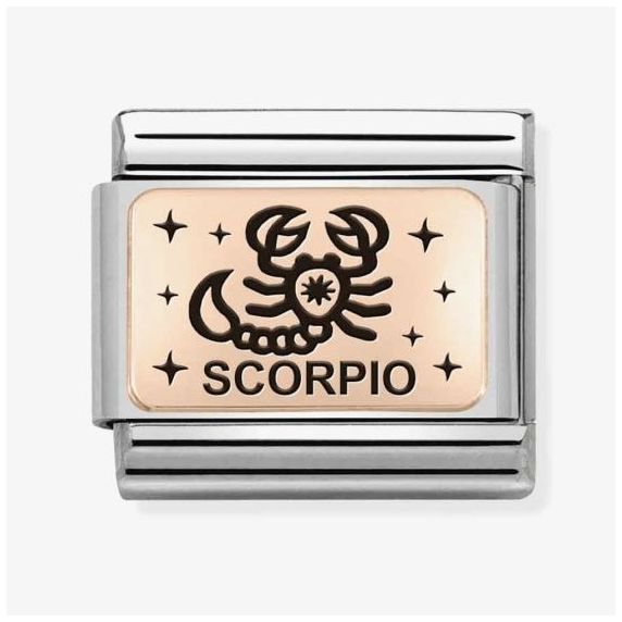 Nomination 430112/08 Classic Scorpio Rose Gold Charm Jewellery