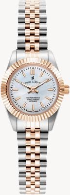 Jacques Du Manoir Mini Inspiration (22mm) Mother-of-Pearl Dial / Two-Tone Stainless Steel Bracelet JWL05103