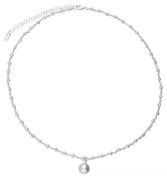 James Moore CME H5422/S Silver Shell Pearl Linked Beads With Jewellery