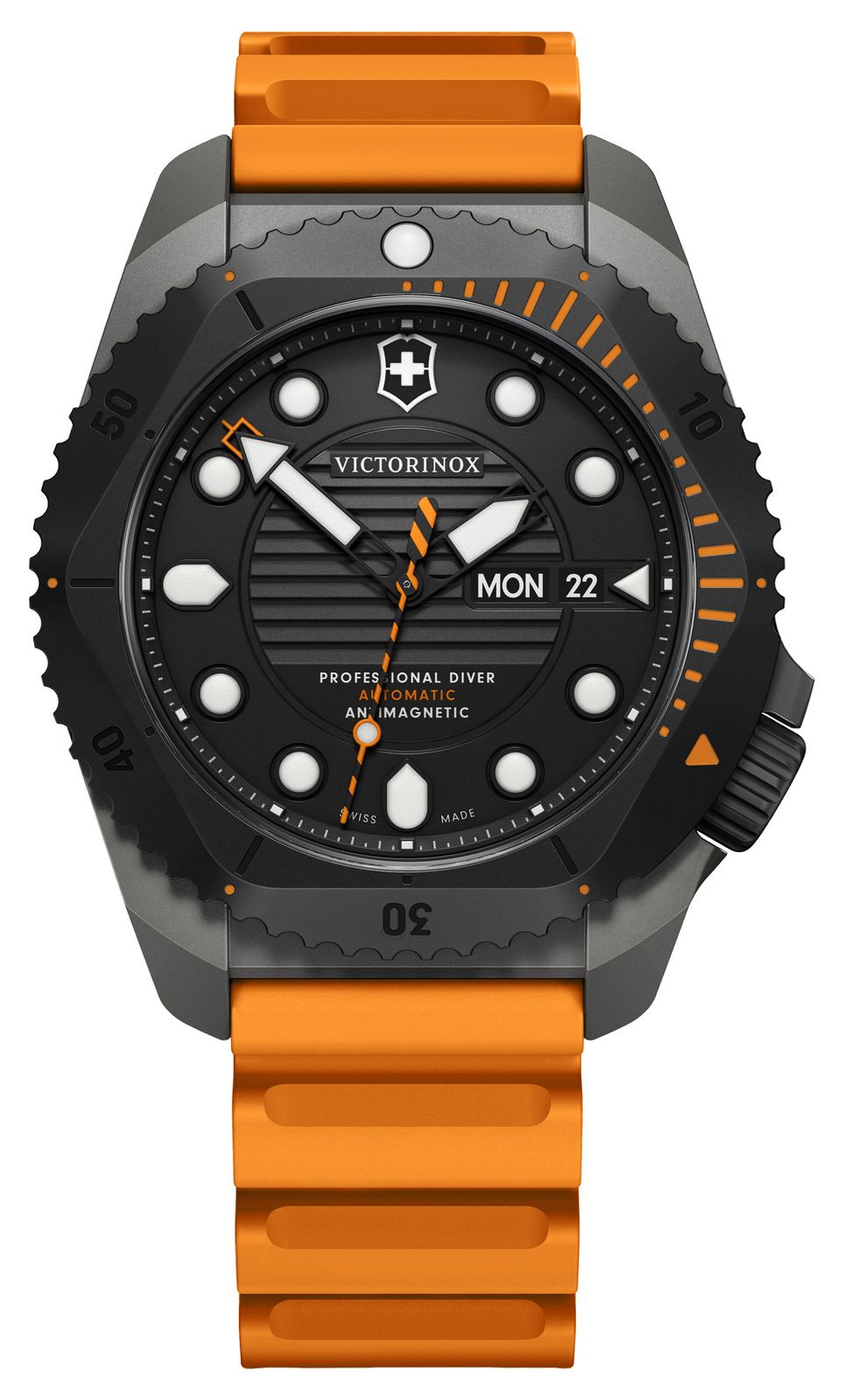 Photos - Wrist Watch Victorinox 241996 Dive Pro Automatic Black Dial / Watch Orange,Black 241996 (43mm)