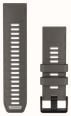 Garmin QuickFit Bands (26mm) Pebble Grey/Silver Grey Silicone with Black Hardware - Strap Only 010-14510-00