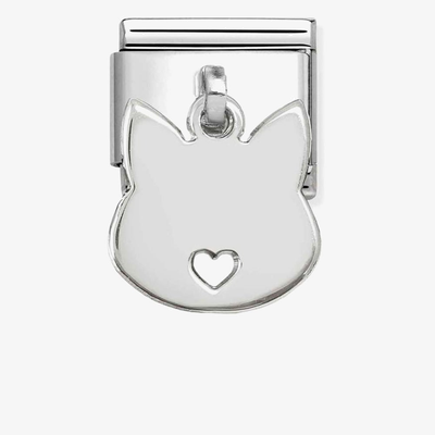 Nomination Classic Cat Face Pendant Sterling Silver Charm 331801/15