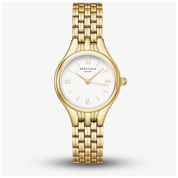 Rosefield MUWGSG-MU01 Ladies Muse White Dial Golden Bracelet Watch