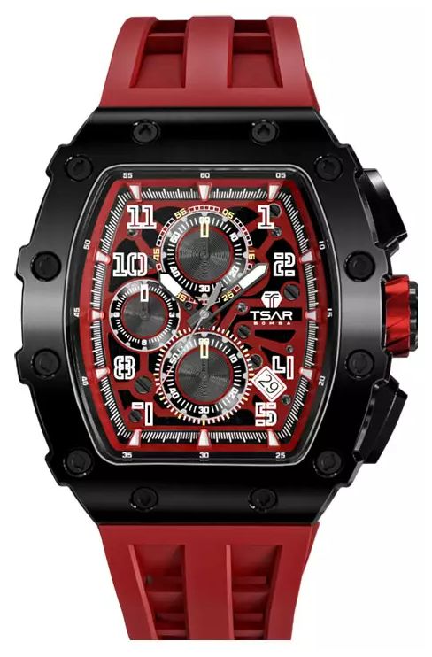 TSAR BOMBA TB8204Q-37 Elemental Series Quartz Calendar (43. Watch