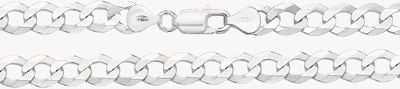 Treasure House Sterling Silver Flat Open Curb Chain 20" G1157/20