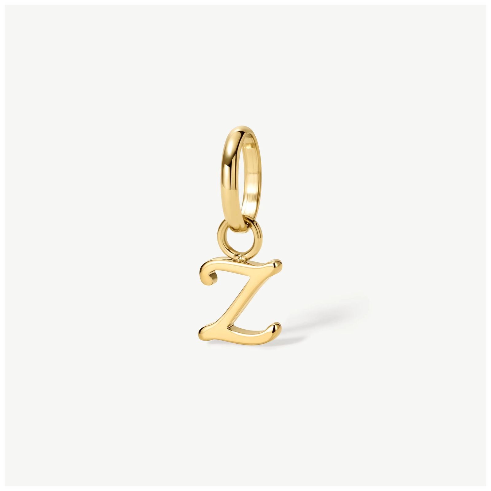 D.LOUISE CH-39-26 Gold Tone Mini Italic Initial Charm - Z Jewellery
