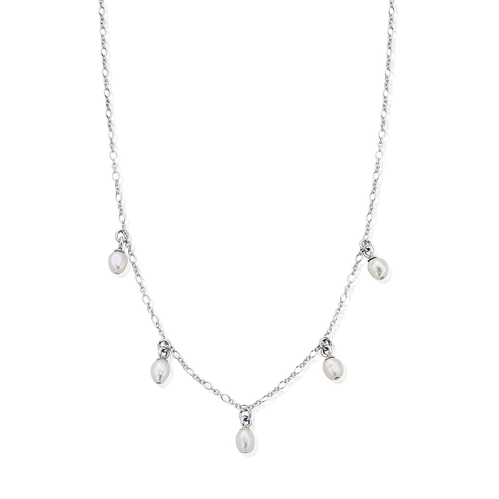ChloBo SNFRMULP Ethereal Multi Pearl Drop Necklace - 925 Jewellery