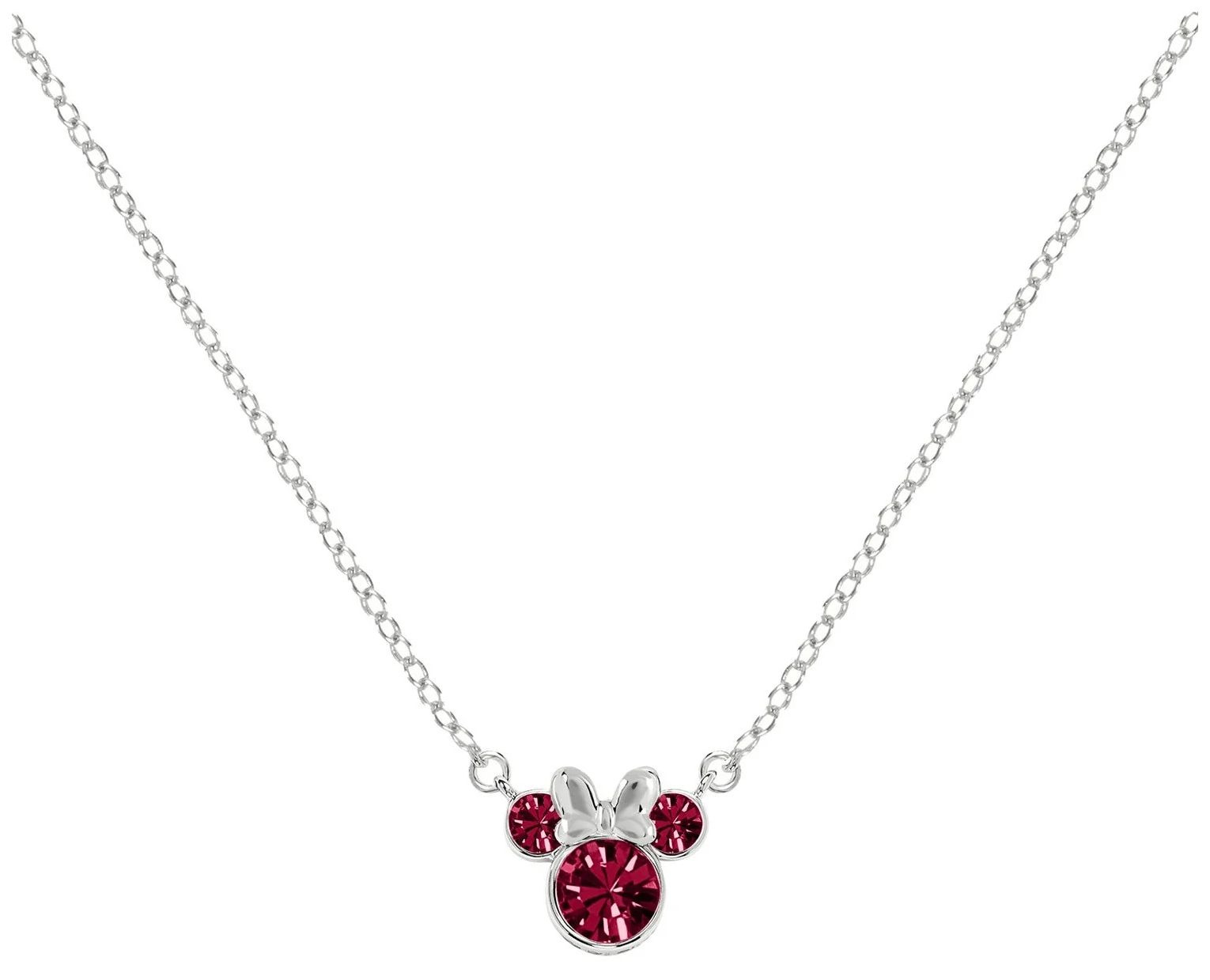 Disney N905424SJUYL-16.PH Minnie Mouse July Cz Ruby Jewellery