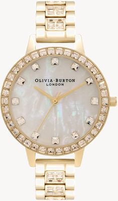 Olivia Burton Treasure Demi Dial Gold Bracelet Watch OB16MOP33