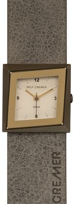 Rolf Cremer Eleganza Grey leather strap white dial 509105