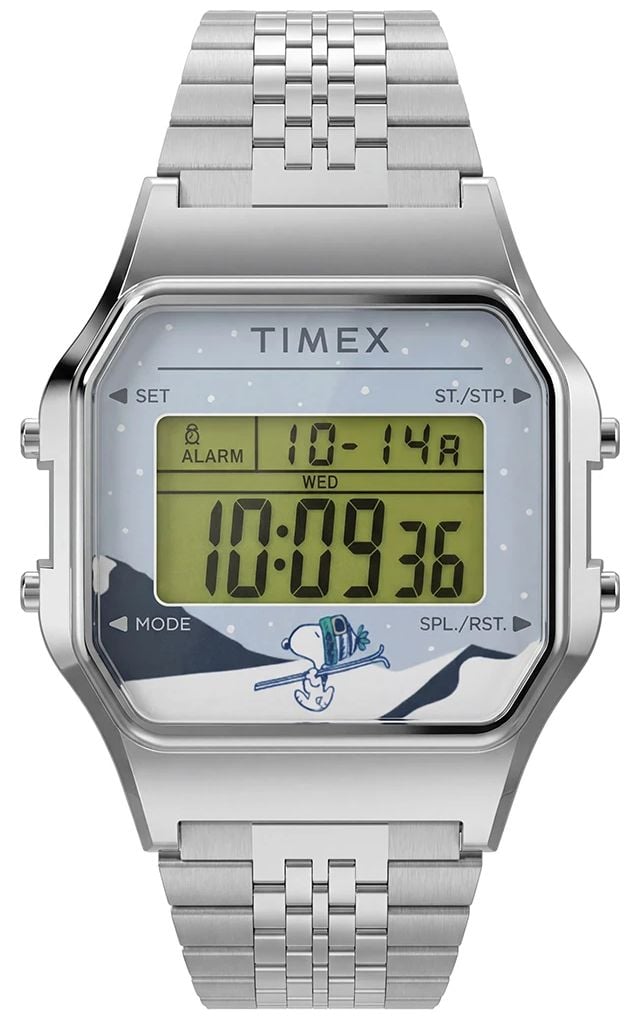 Timex TW2Y76700 PeanutsÂ® x Timex T80 Snoopy Ski Special Watch