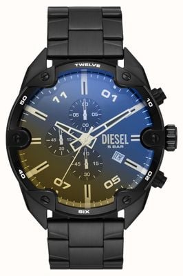 Diesel Spiked Men's Black PVD plated Stainless Steel DZ4609