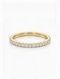 0.25ct Round Brilliant Natural Diamond 9ct Yellow Gold Half Eternity Ring HET100112/Y