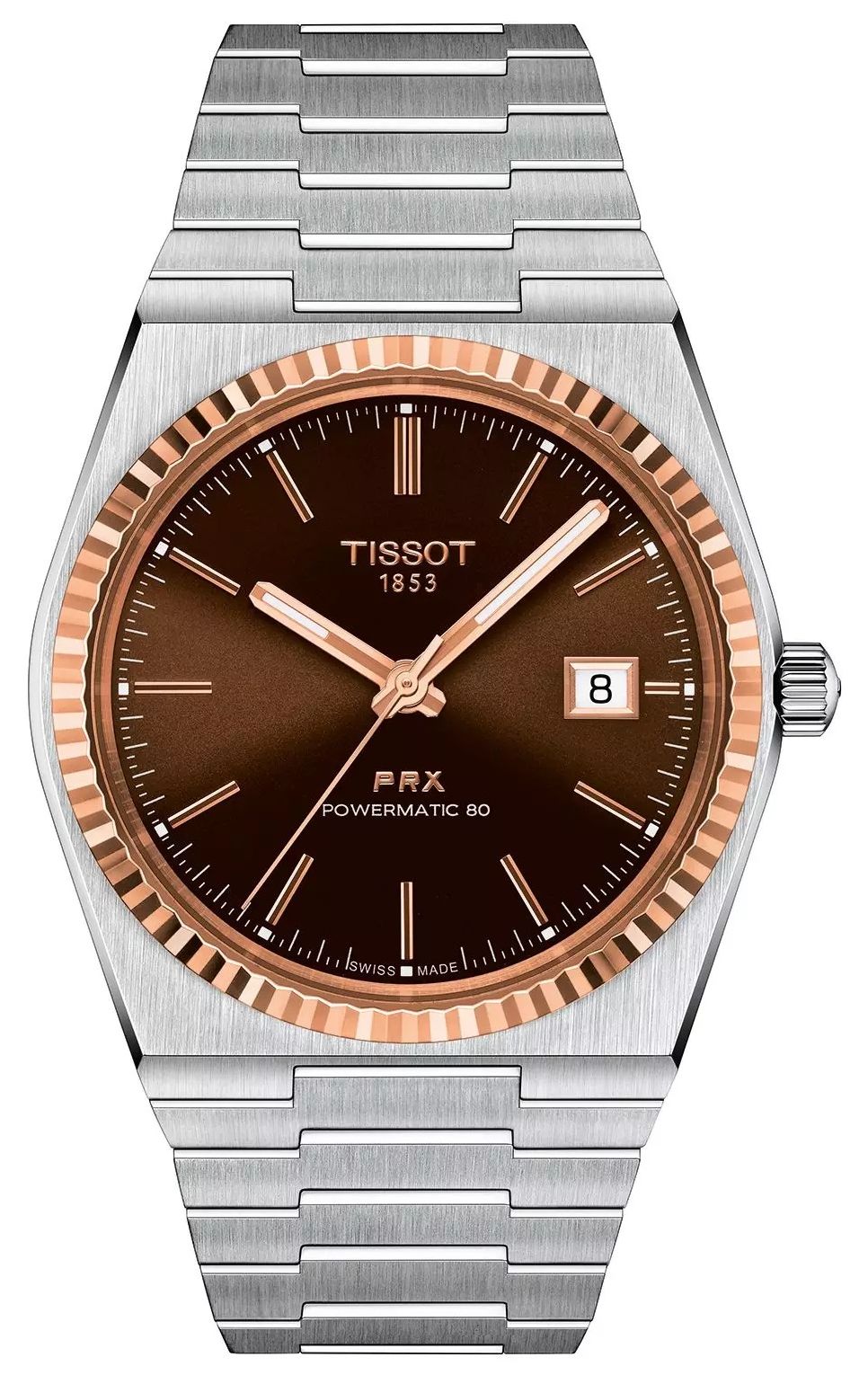 Tissot T9314074129100 Prx Powermatic 80 - 18K Rose Gold Watch
