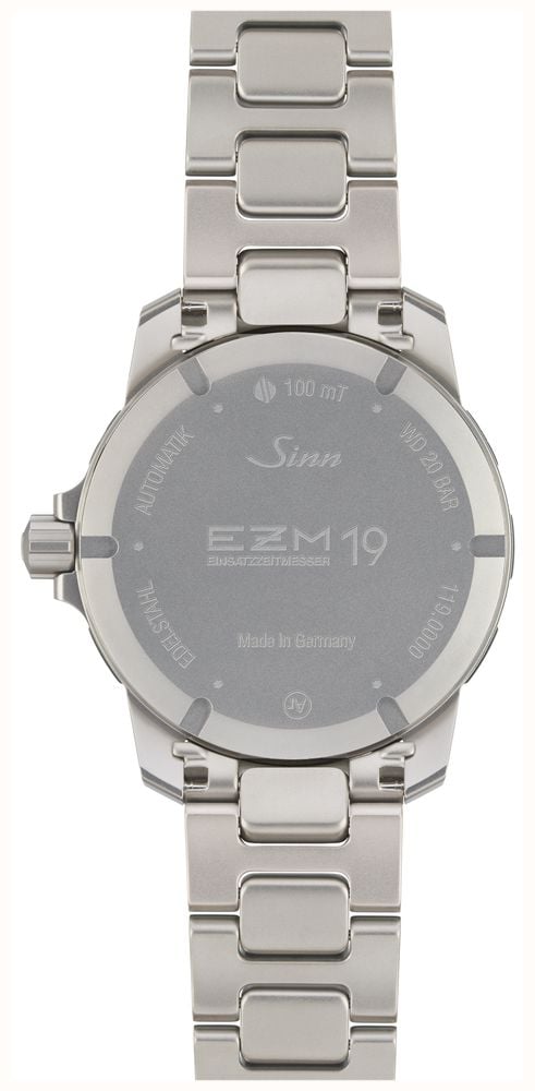 Sinn EZM 19 Mission Timer Automatic (41mm) Matte Black Dial / Stainless Steel H-Link Bracelet 119.010 - alternate view 5