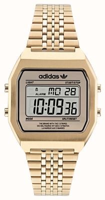 Adidas DIGITAL TWO (36mm) Digital Dial / Gold-Tone Stainless Steel Bracelet AOST22074