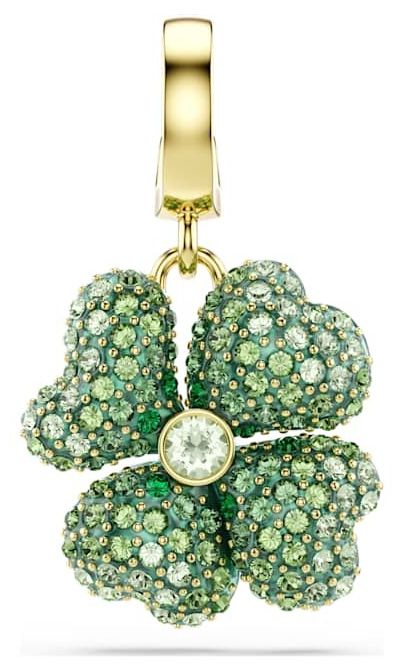Swarovski 5743130 Idyllia Charm - Crystal-Set Green Clover Jewellery