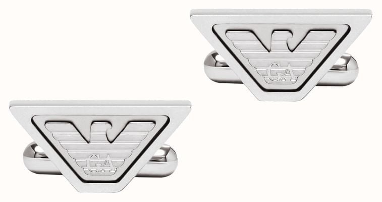 Emporio Armani Men's Stainless Steel Eagle Logo Cuff Links EGS3129040