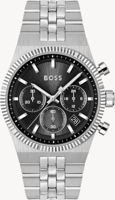 BOSS CANDOR PRIME Quartz Chronograph (41mm) Black Dial / Stainless Steel Bracelet 1514307