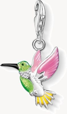 Thomas Sabo Hummingbird Charm Multicoloured 925 Sterling Silver Cold Enamel 0655-007-7