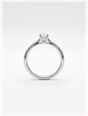 0.23ct Round Brilliant Natural Diamond Platinum Solitaire Ring J86863 - alternate view 3