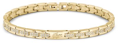 Lacoste Metropole Gold IP Bracelet With Crystals 2040671
