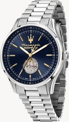 Maserati Men's Sorpasso Automatic (42mm) Blue Dial / Stainless Steel Bracelet R8823124002