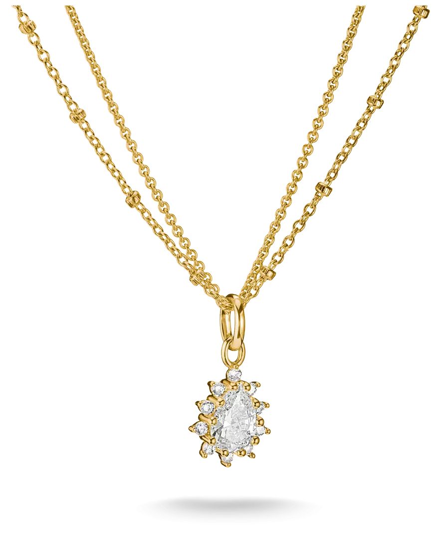 Thomas Sabo KE2294-M01-14-L45V Double chain with white Jewellery