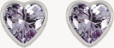 Radley Jewellery Fashion | Sterling Silver Purple Stone Heart Stud Earrings RYJ1215S