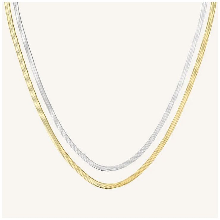 Rosefield Jewellery JNSCD-J676 Ladies Snake Necklace Duo Two