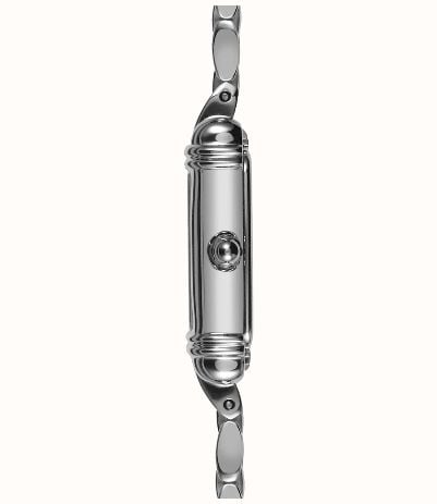 Herbelin Art Déco Quartz (17.8mm) Silver Guilloché Dial / Stainless Steel Double-Wrap Bracelet 17438BLA08 - alternate view 2