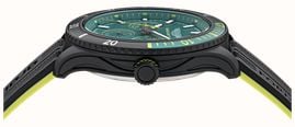 Aston Martin Aramco Formula One™ Team PIT W Quartz Multifunction (46mm) Podium Green Dial / Black Silicone Strap MTFP1F503 - alternate view 3
