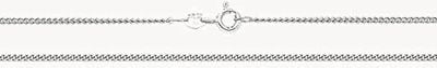Treasure House 9ct White Gold Close Curb Chain 18" CH162W/18