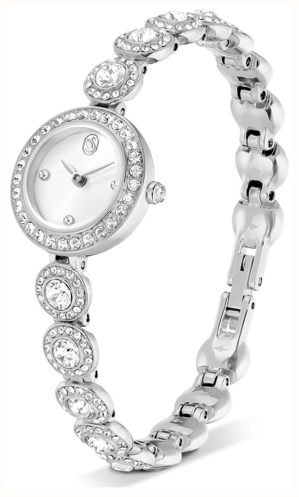 Swarovski Ladies Una Angelic Silver Coloured Crystal Bracelet Watch 5737038 - alternate view 2