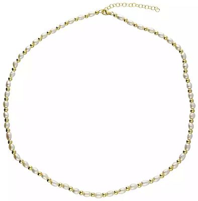 CME Leicester Limited JAMES MOORE gold plated alternate bead oval freshwater pearls H5097/Y