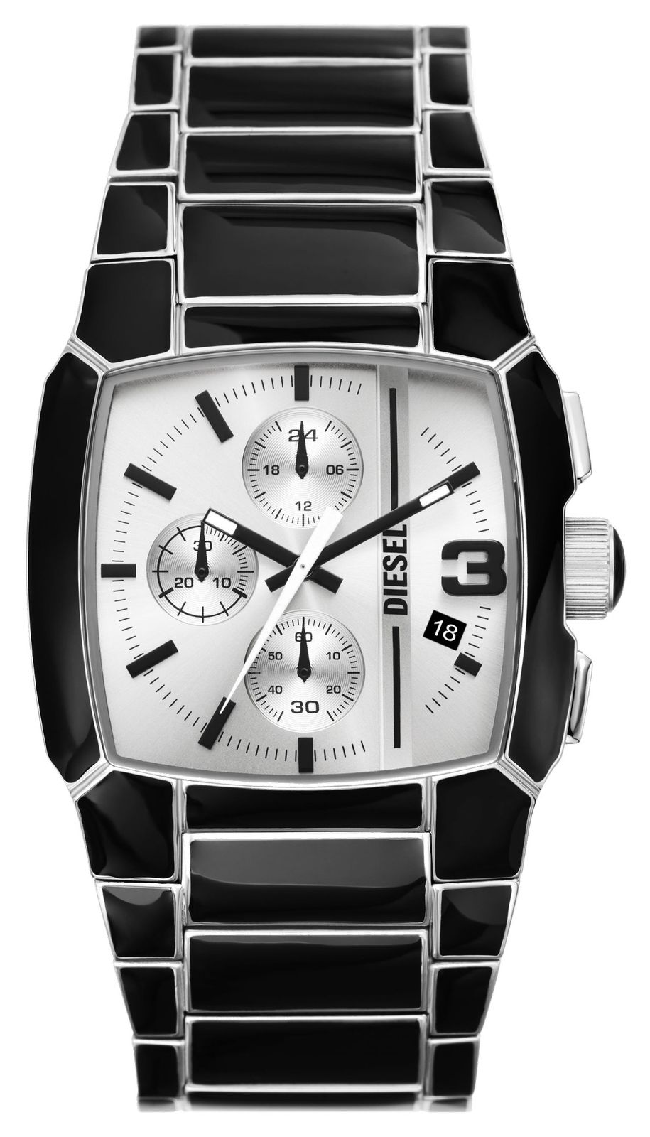 Diesel DZ4646 Men’s Cliffhanger (40mm) Silver Dial / Black Watch