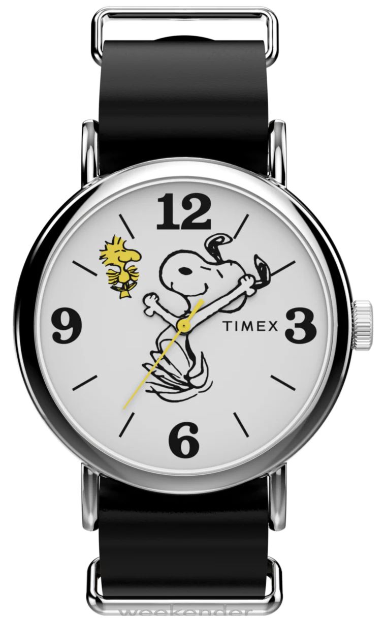 Timex TW2Y60900 x Peanuts Weekender Snoopy (40mm) White Dial Watch