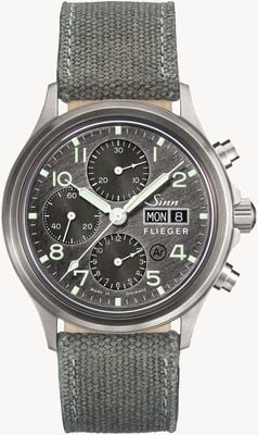 Sinn 358 Sa Pilot DS Grey Canvas Strap 358.065