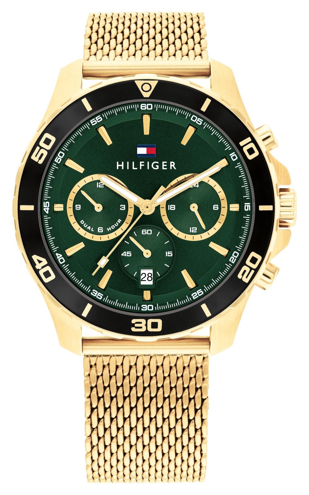 Tommy Hilfiger 1792093 Men's Jordan (43mm) Green Dial / Gold Watch