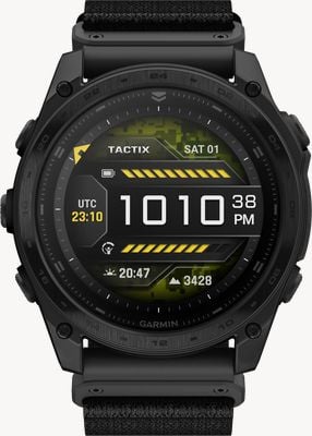 Garmin Tactix 8 51mm AMOLED Sapphire Tactical Smartwatch - Tactical Black Nylon + Black Silicone 010-03406-01