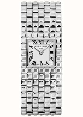 Frederique Constant Classics Manchette (25.7mm) White Dial / Stainless Steel Bracelet FC-200WR1MC6B