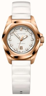 Victorinox I.N.O.X. Small Quartz (32mm) White Grained Dial / White Rubber Strap 242037