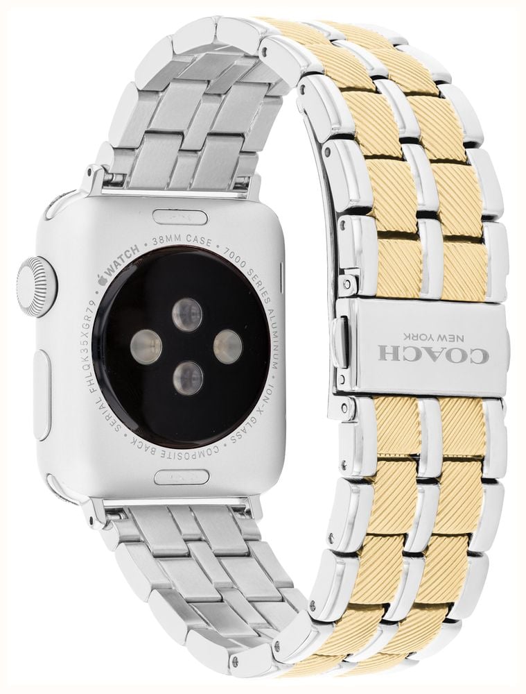 Coach Apple Watch Straps Two-Tone Stainless Steel Interchangeable Replacement Smart Watch Band 14700345 - alternate view 3